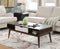 Christa Coffee Table, Espresso & White